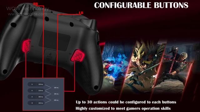 BEITONG Asura 2 Game Controller Bluetooth Gamepad For Nintendo, Switch, iPhone Android смотреть онлайн