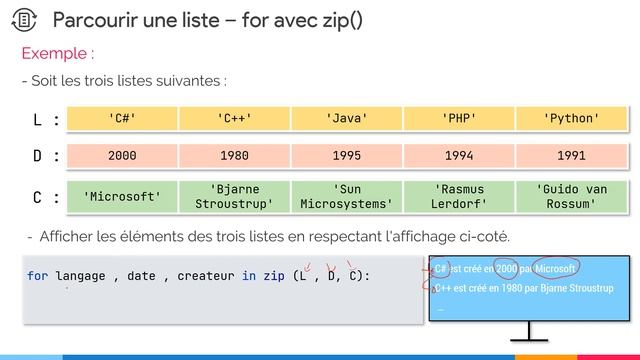 Python 17 : Parcourir une liste avec for, range, enumerate et zip - Les opérateurs in et not in смотреть онлайн