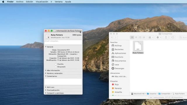 Cómo copiar la ruta de un archivo en Mac смотреть онлайн