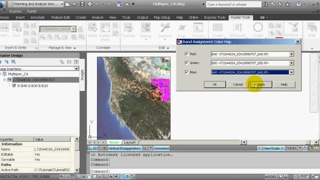 3 AutoCAD Raster Design Управление отображением растра