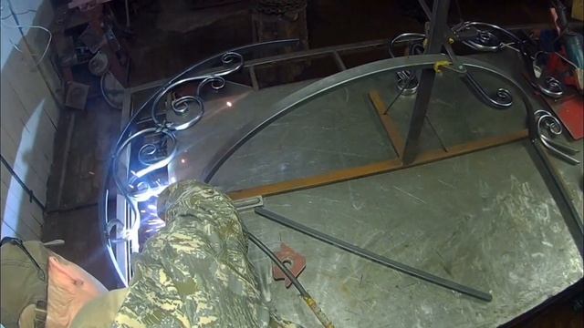 КОЗЫРЕК из поликарбоната. ХОЛОДНАЯ КОВКА своими руками. смотреть онлайн