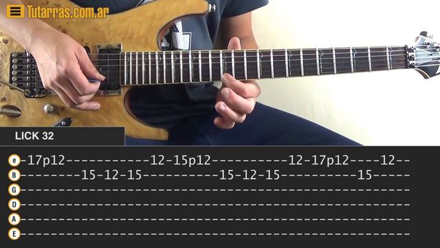 Aprende Guitarra tocando LICKS / Lick Nº 32 - METAL X смотреть онлайн