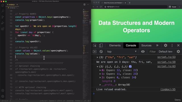 114 Looping Objects_ Object Keys, Values, and Entries смотреть онлайн