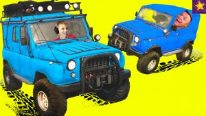 ПЕРЕВЕРНУЛИСЬ на УАЗИКЕ и МАШИНА Заглохла!!! Как Игорюша ЕДЕТ по БЕЗДОРОЖЬЮ Видео про машинки