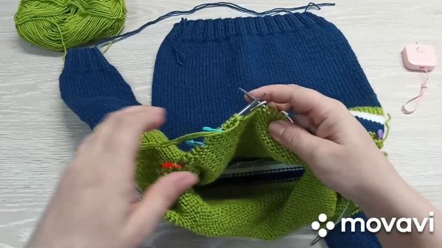 Детское худи с капюшоном спицами// Мастер Класс смотреть онлайн