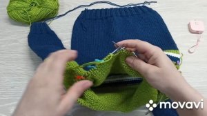 Детское худи с капюшоном спицами// Мастер Класс