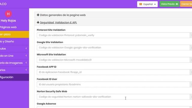 Insertar MetaEtiqueta Google Site Validation en Bootstrap Template смотреть онлайн