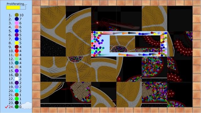 Puzzle Crush - Proliferation Survival Marble Race in Algodoo смотреть онлайн