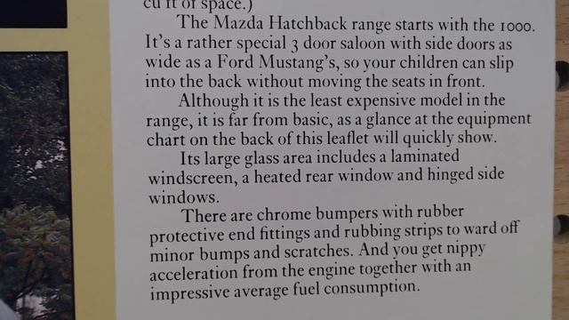 Mazda 323 - 1978 brochure review смотреть онлайн