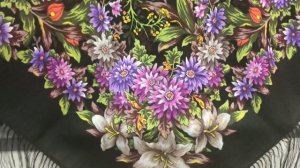 Новинка!!! Платок шерсть 125/125 «В садах земли Нижегородской» Кутузов Сергей