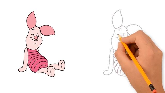 как нарисовать свинку на новый год поэтапно смотреть онлайн