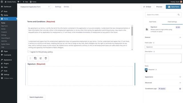 How to Collect Signatures Using Gravity Forms смотреть онлайн