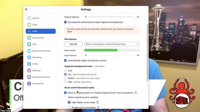 How to set Zoom Sound Settings for music lessons - Zoom Version 5.4 смотреть онлайн