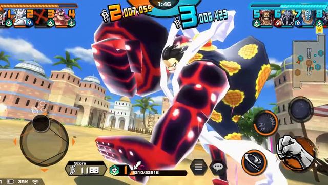 6★ EX Luffy + Gear 4 Bounceman + Snakeman Gameplay | One Piece Bounty Rush смотреть онлайн
