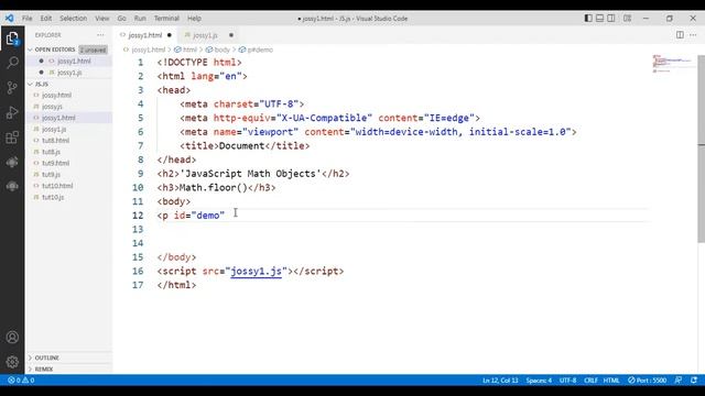 JavaScript Math Objects (Math.floor,Math.ceil,Math.abs,Math.round,Math.fround) in Hindi # 16 смотреть онлайн