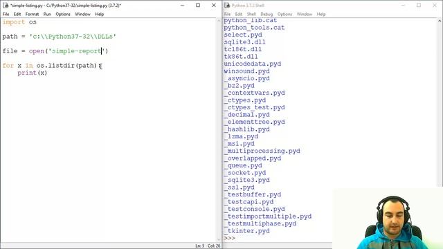 How To Export Directory Listing to .TXT File - Python смотреть онлайн