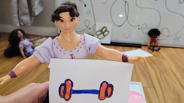 Disney ENCANTO Art Class with Isabella Mirabel and Luisa! Learning Colors and Painting! смотреть онлайн