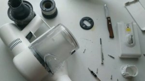 Разборка вертикального беспроводного пылесоса и АКБ Dreame V9