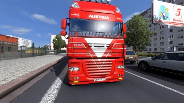 Euro Truck Simulator 2 ,DAF-105 , V8 смотреть онлайн