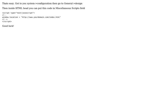 Magento: Redirect all visits to index page (3 Solutions!!) смотреть онлайн