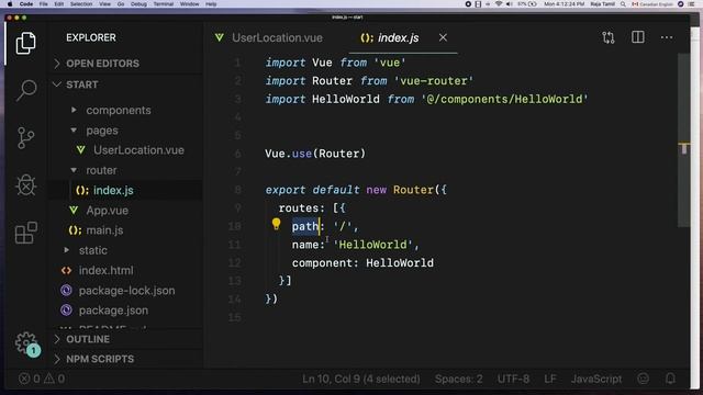 Create A Vue Component and Route смотреть онлайн