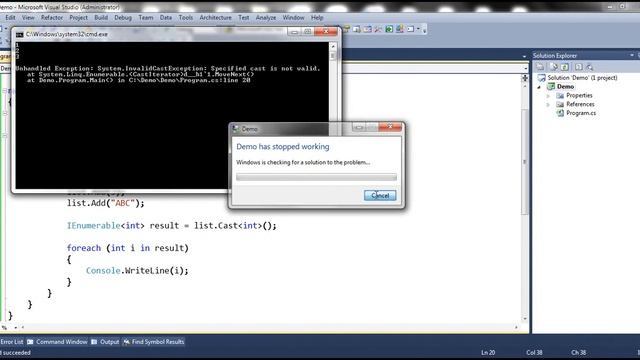 Part 16 Cast and OfType operators in LINQ смотреть онлайн