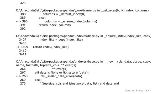Pandas : Index must be called with a collection of some kind: assign column name to dataframe смотреть онлайн