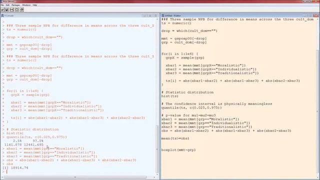 Non-Parametric Bootstrap: Three+ Sample P-Values смотреть онлайн
