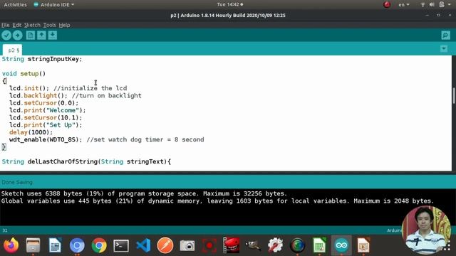 Using Keypad, LCD I2C, Watch Dog with Arduino Uno смотреть онлайн