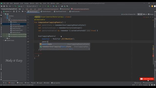 How to Make Compose Overlapping Panels in Jetpack Compose | Android | Kotlin | Make it Easy смотреть онлайн
