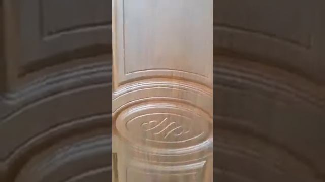 Дверь 2-х створч для улицы панель-панель с МДФ наличником