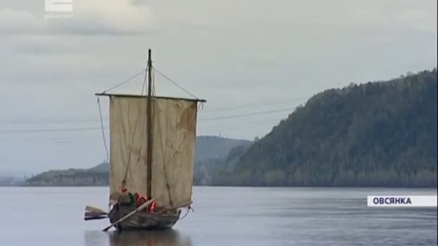 Под Красноярском на воду спустили копию казацкого струга XVII века смотреть онлайн