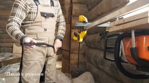 Ровный пропил бревна.