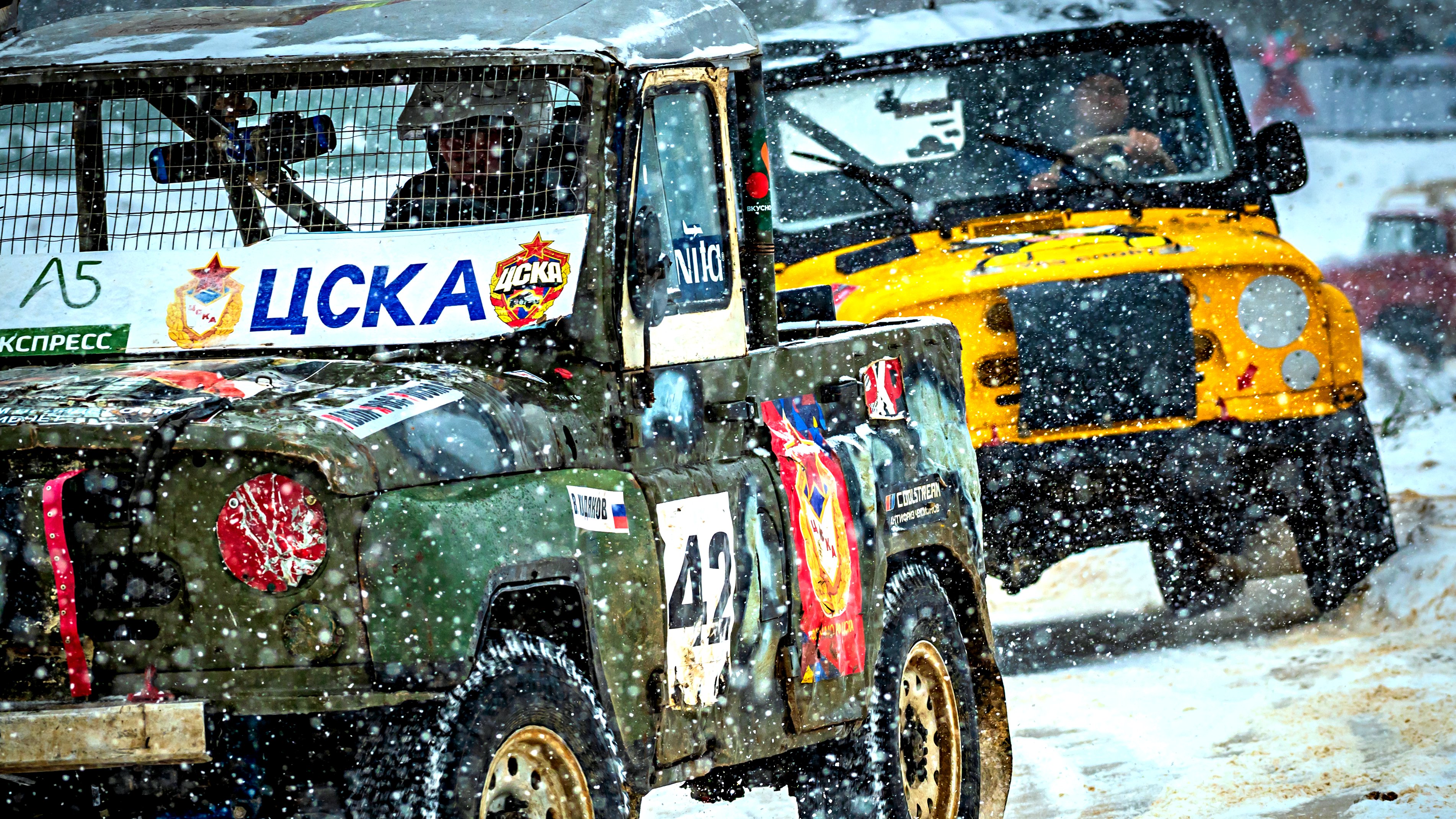 ВСЕ ПОЛУФИНАЛЫ Т-2500 УАЗы 18.02.24 на «Воронеж-Ринг» на 1-ом этапе ЧР по автокроссу