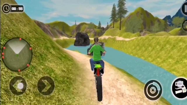 Downhill Offroad Motorcycle Simulator- #gv New Game Best Fanny Driving Video - Android gameplay смотреть онлайн