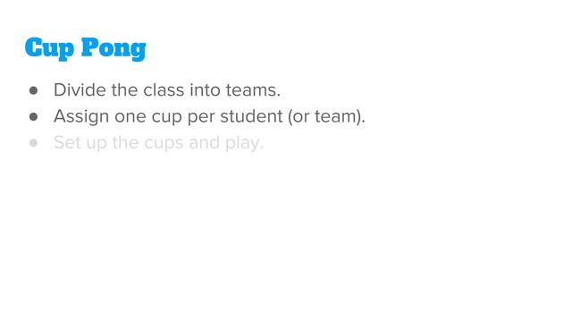 Cup Pong ESL Speaking Activity смотреть онлайн