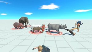 Люди сражаются с ЖИВОТНЫМИ И ДИНОЗАВРАМИ! - Animal Revolt Battle Simulator # 2