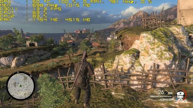 Тест Sniper Elite 4 запуск на супер слабом ПК (2 ядра, 2 ОЗУ, GeForce GT 630 1 Гб) смотреть онлайн