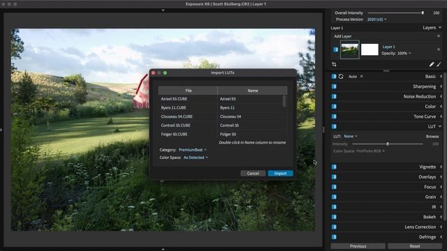 Exposure Editing - Working With LUTs