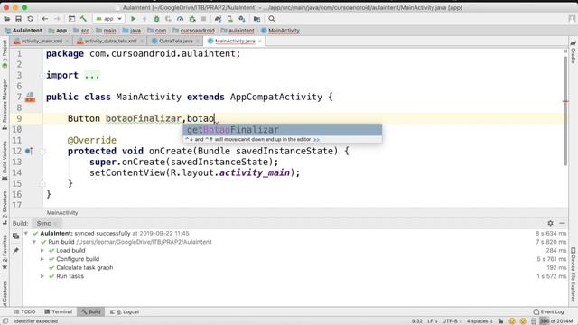 Aula Android Studio - Intent (Abrir outra Tela/Activity) смотреть онлайн