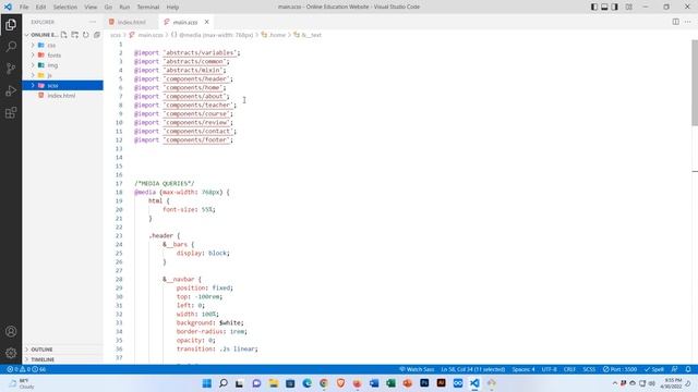 Online Education Website HTML, CSS, JQUERY, SASS || One Page Education Website смотреть онлайн