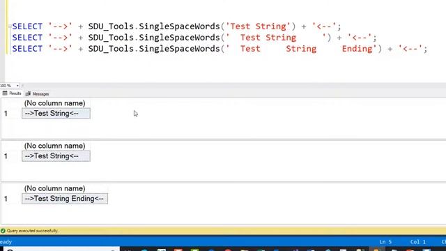 SDU Tools 108 Single Space Words in T SQL Strings смотреть онлайн