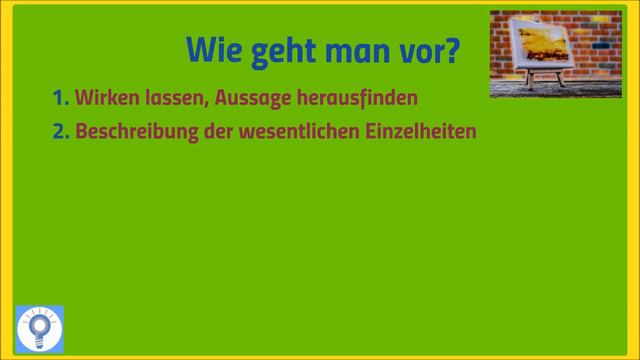 How to write a picture description/ interpretation - Bildbeschreibung in Englisch смотреть онлайн