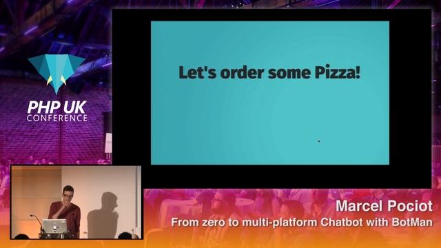 PHP UK Conference 2018 - Marcel Pociot - From zero to multi-platform Chatbot with BotMan смотреть онлайн