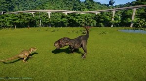 3 Tyrannosaurus Rex Vs 3 Spinoraptor - Jurassic World Evolution