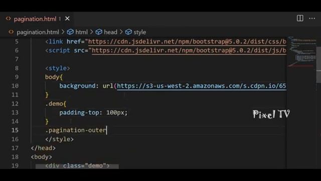 Pagination Bootstrap Design Using Html Css and Bootstrap смотреть онлайн