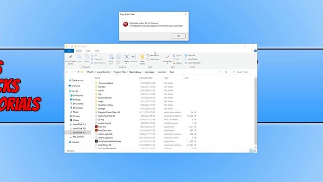 How To FIX RUST Easy Anti Cheat Untrusted System File & Startup Error Steam Load Error смотреть онлайн