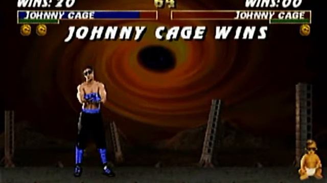 Mortal Kombat Trilogy - Nintendo 64 - Johnny Cage - Babality смотреть онлайн
