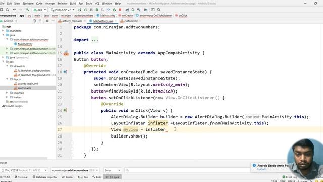 Custom Dialog box - Materiel Design UI Alert Dialog - Beautiful Alert Dialog Android Studio #androi смотреть онлайн