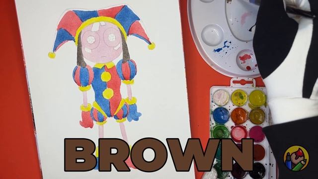 Drawing POMNI - The Amazing Digital Circus - Watercolors (#1) - How to Draw POMNI смотреть онлайн